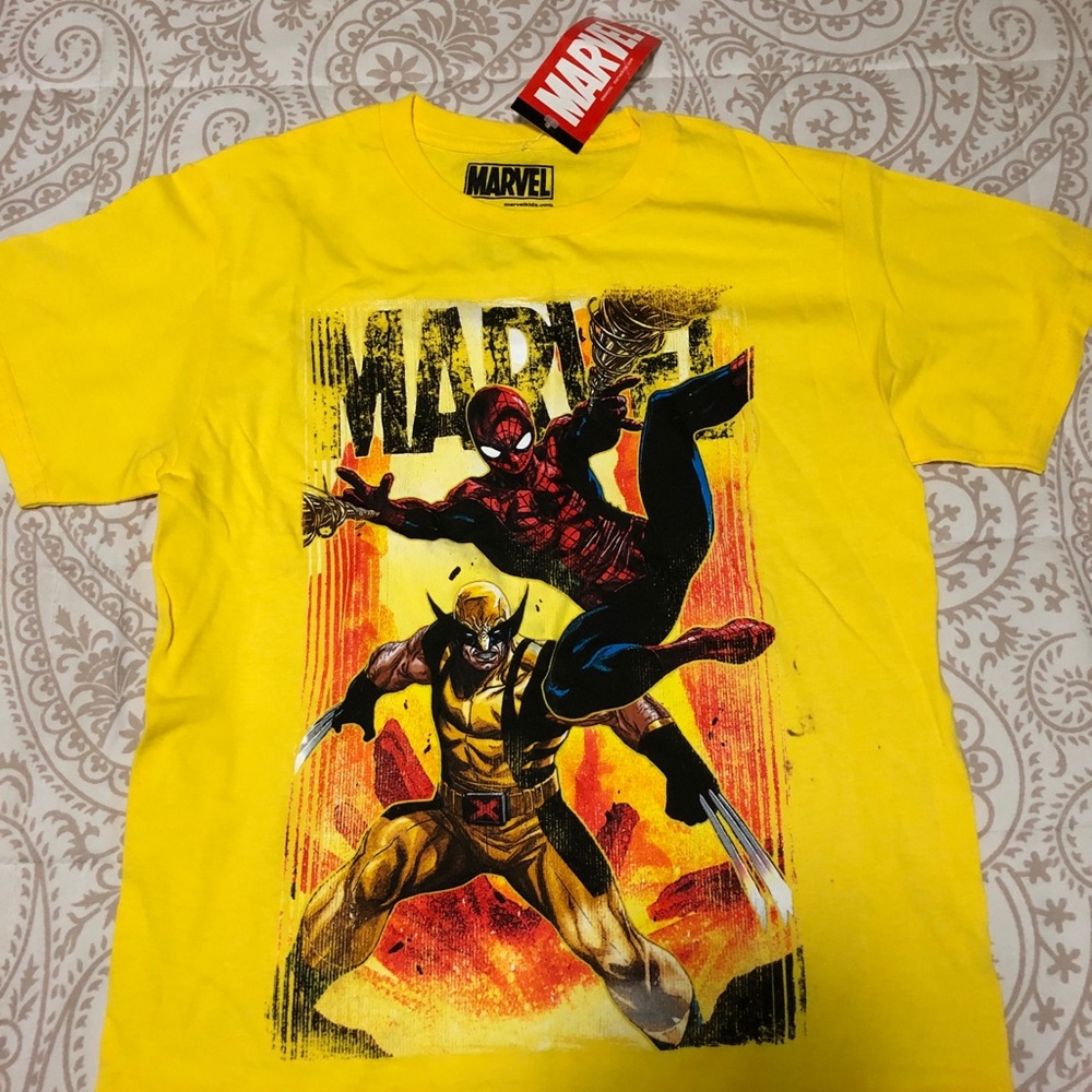 Boy’s Marvel Spider-Man Yellow Tee-Shirt